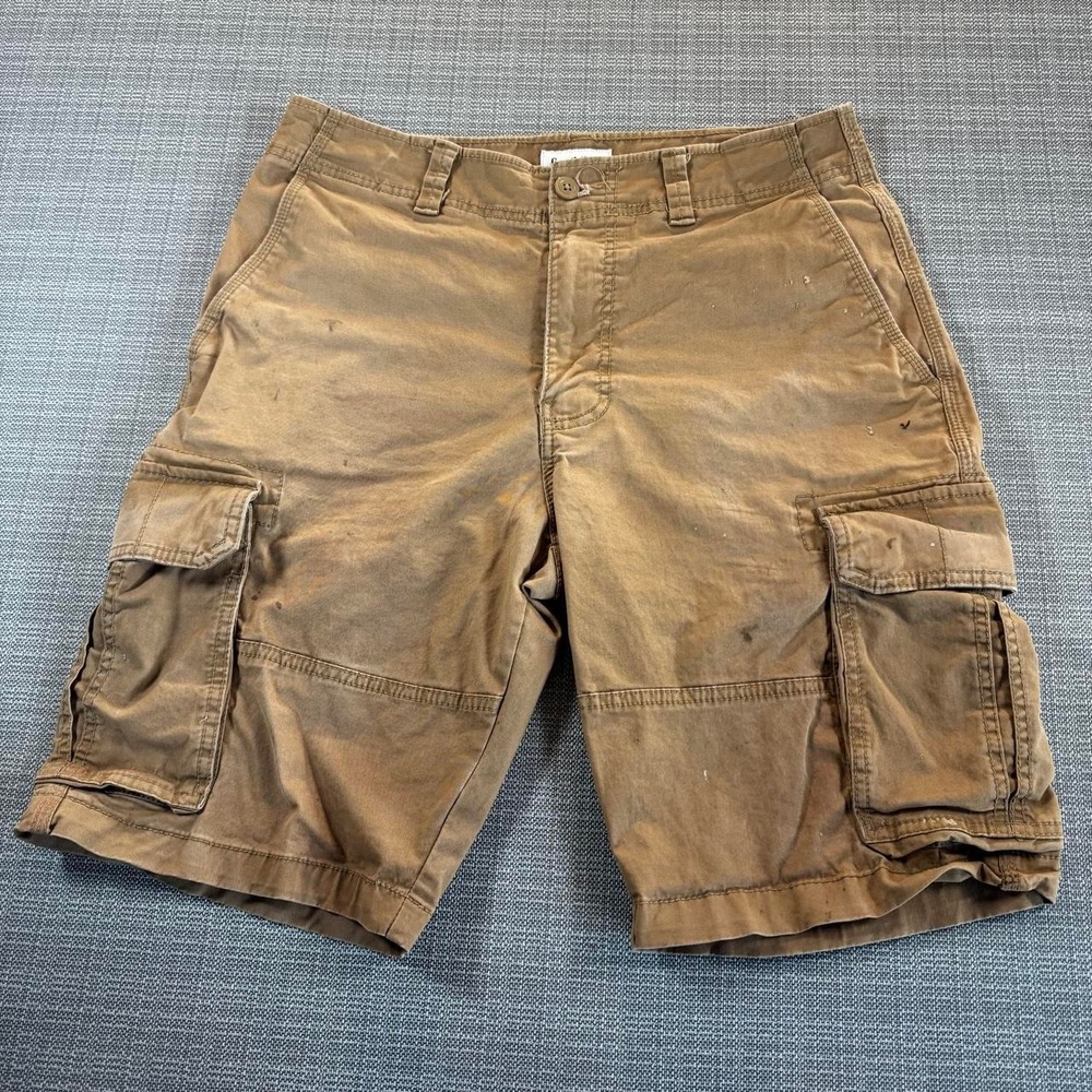Goodfellow & Co. Brown Distressed Cargo Shorts Men's Size 32